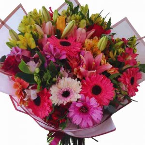 Ramo de lilium y gerberas XL