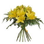 Ramo de lilium amarillo